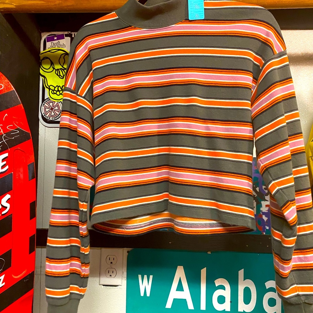 Striped Turtle neck